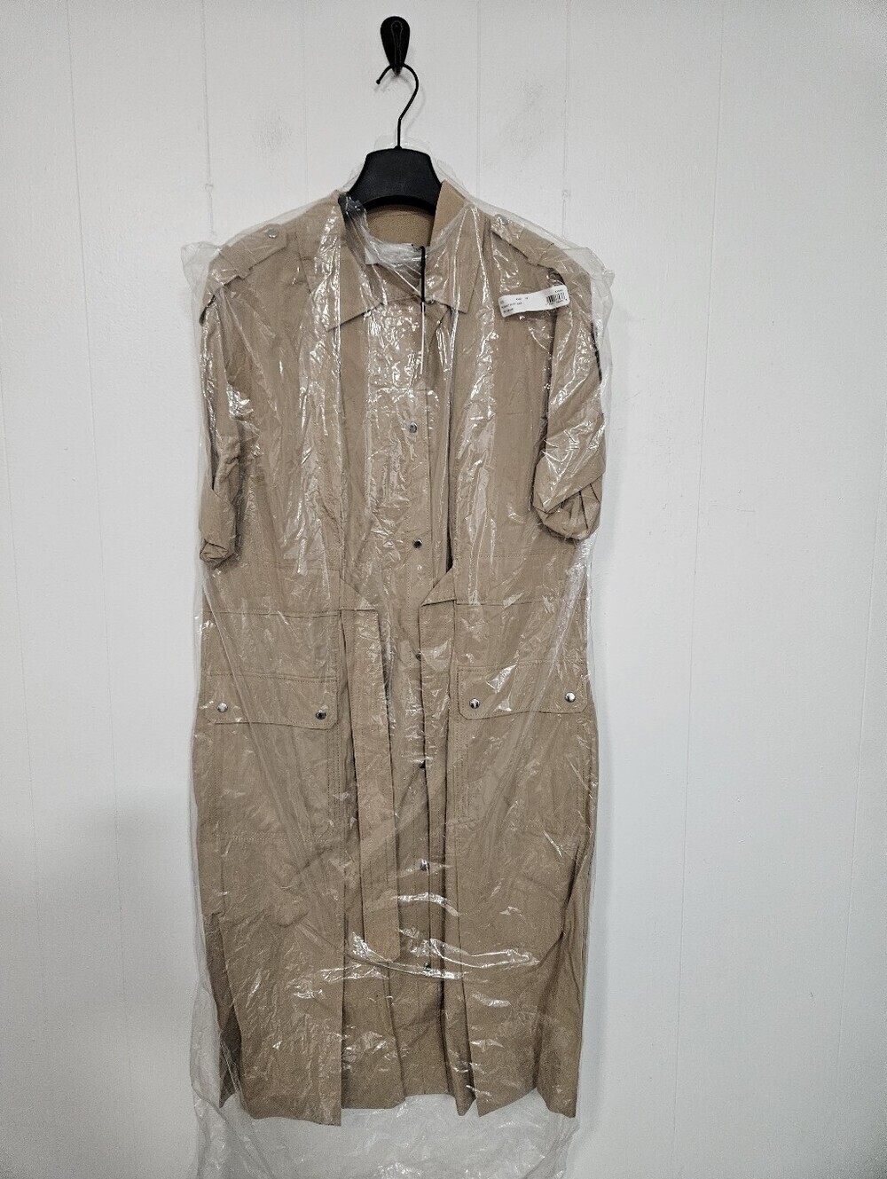 NWT Coach Cotton Tie Waist Shirt Dress - Picture 4 of 8